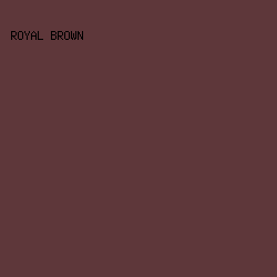 5e373a - Royal Brown color image preview