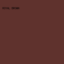 5f322d - Royal Brown color image preview