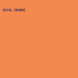 F2884B - Royal Orange color image preview