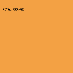 F3A144 - Royal Orange color image preview