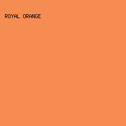 F58D52 - Royal Orange color image preview