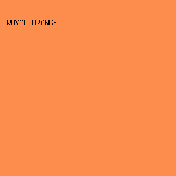 FC8D4C - Royal Orange color image preview
