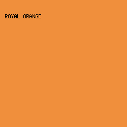 f08f3c - Royal Orange color image preview