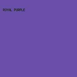 6A4FA9 - Royal Purple color image preview