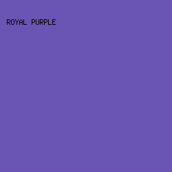 6a54b4 - Royal Purple color image preview
