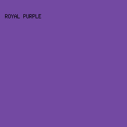 7349a2 - Royal Purple color image preview