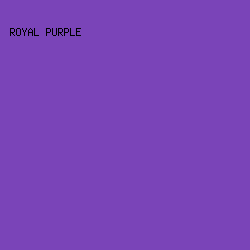 7A44B8 - Royal Purple color image preview