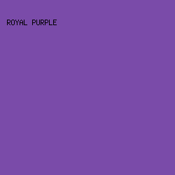 7A4BA9 - Royal Purple color image preview
