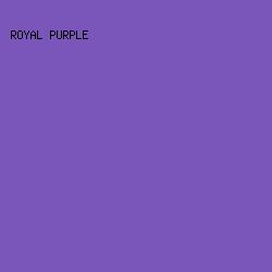 7A55BA - Royal Purple color image preview
