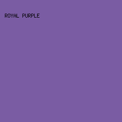 7A5CA3 - Royal Purple color image preview