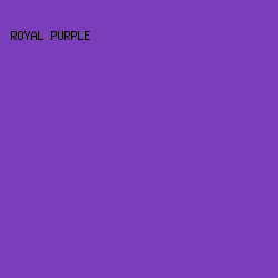7B3DBA - Royal Purple color image preview