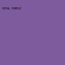 7D5B9D - Royal Purple color image preview