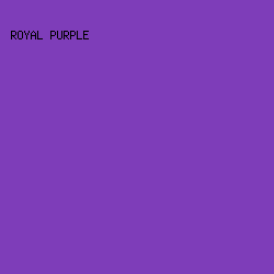 7E3DB9 - Royal Purple color image preview