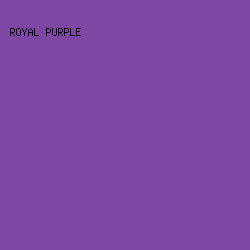 7E47A4 - Royal Purple color image preview