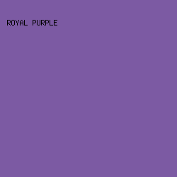 7c5aa3 - Royal Purple color image preview