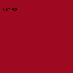 9E091F - Ruby Red color image preview