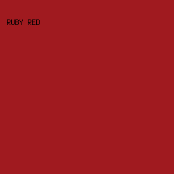 A01A1F - Ruby Red color image preview