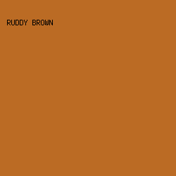 BB6B24 - Ruddy Brown color image preview