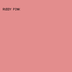 E38D8D - Ruddy Pink color image preview