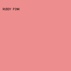 ED8D8D - Ruddy Pink color image preview