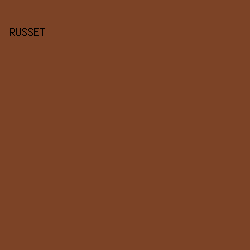 7C4326 - Russet color image preview