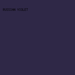 2F2847 - Russian Violet color image preview