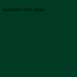 003924 - Sacramento State Green color image preview