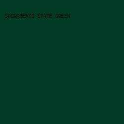 003b25 - Sacramento State Green color image preview