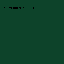 0D432A - Sacramento State Green color image preview