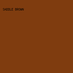 7F3C0F - Saddle Brown color image preview