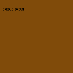 804B0A - Saddle Brown color image preview