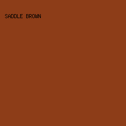 8d3d18 - Saddle Brown color image preview