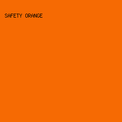 F66A03 - Safety Orange color image preview