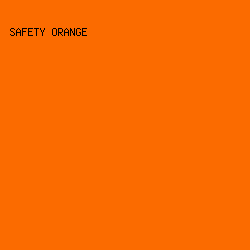 FB6B00 - Safety Orange color image preview
