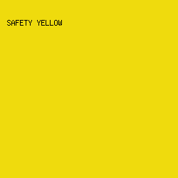 EFDB0D - Safety Yellow color image preview