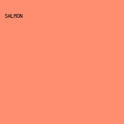 FF8E71 - Salmon color image preview