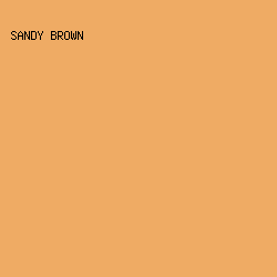 EFAB64 - Sandy Brown color image preview