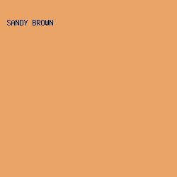 eba467 - Sandy Brown color image preview