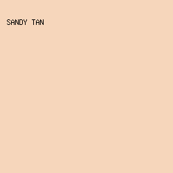 F6D6BB - Sandy Tan color image preview