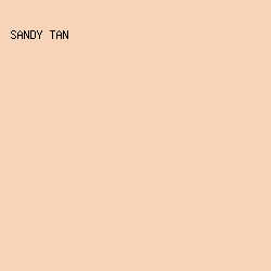 F7D4B9 - Sandy Tan color image preview