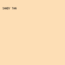 fddeb5 - Sandy Tan color image preview