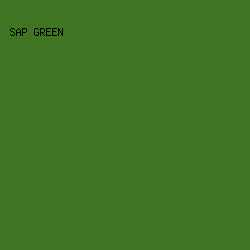 3f7423 - Sap Green color image preview