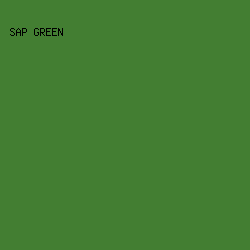 437e32 - Sap Green color image preview