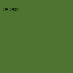 4D7430 - Sap Green color image preview