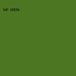4D7623 - Sap Green color image preview