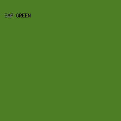 4D7E26 - Sap Green color image preview