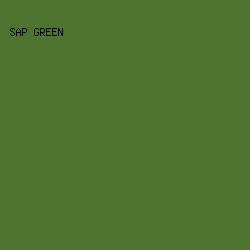 4d742f - Sap Green color image preview