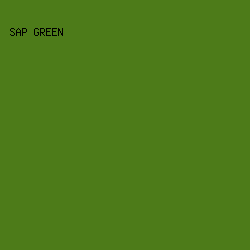 4d7b19 - Sap Green color image preview