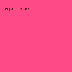 FE4B87 - Sasquatch Socks color image preview
