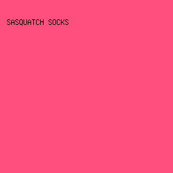 FF4F7E - Sasquatch Socks color image preview